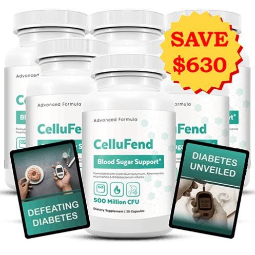 Buy CelluFend now special offer with multi bottle discount and free shipping